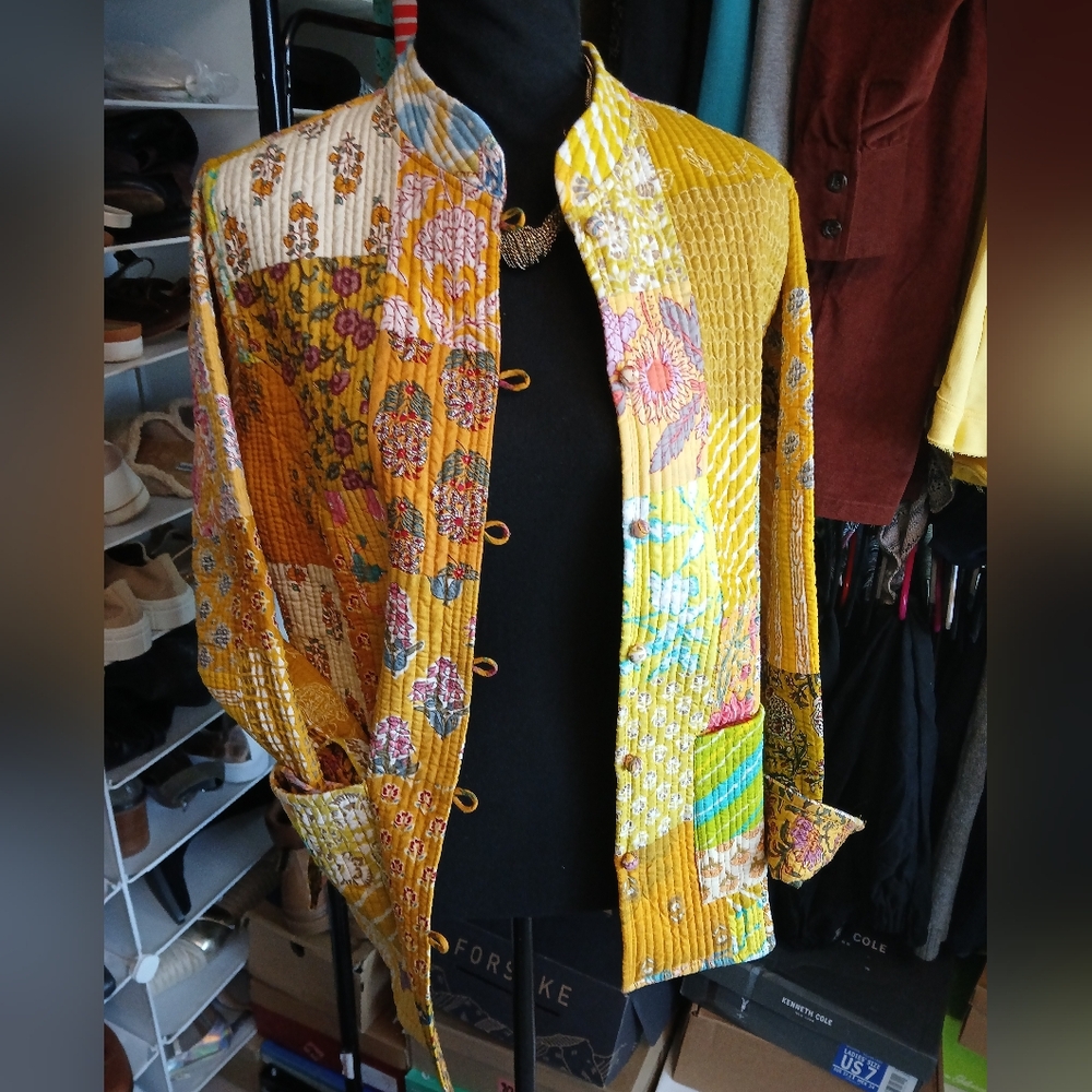 Kantha Quilted Reversible Jacket
